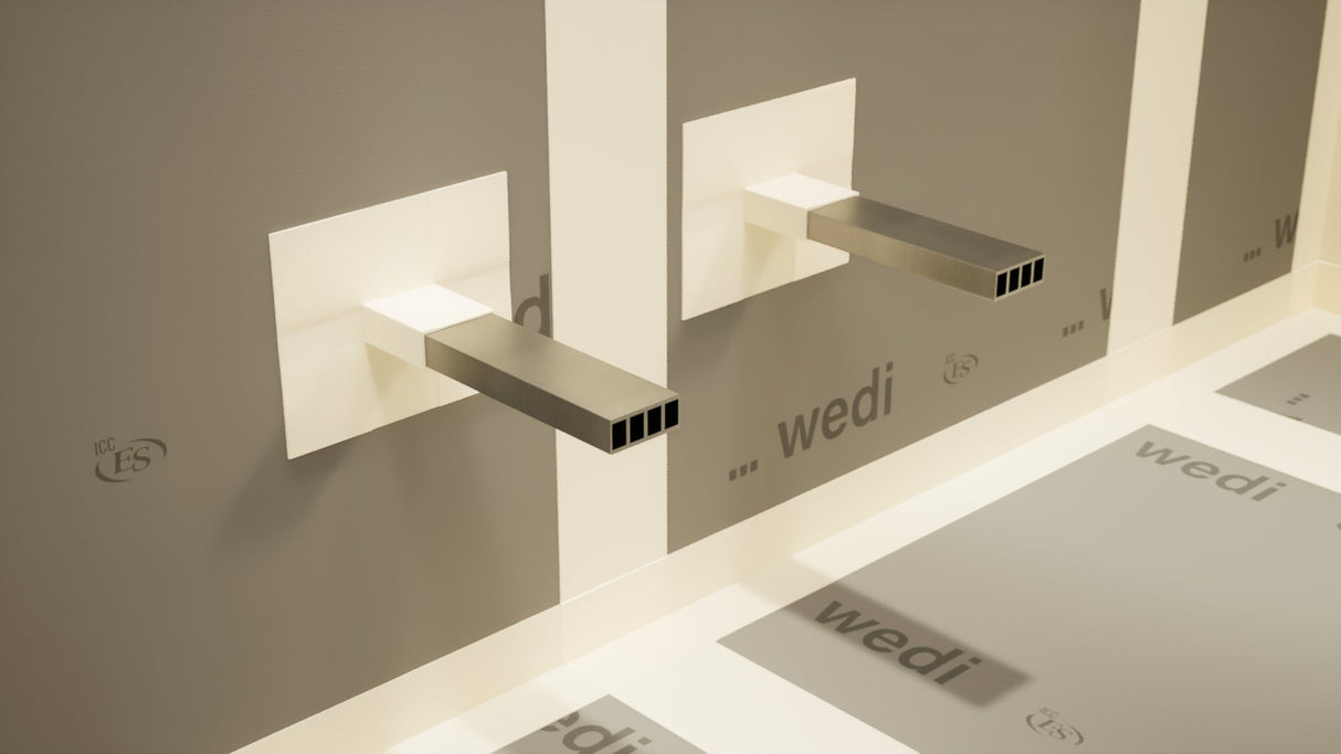 The Original Floating Shower Bench Kit­™ with Wedi® & Original Shower Bench Bracket®