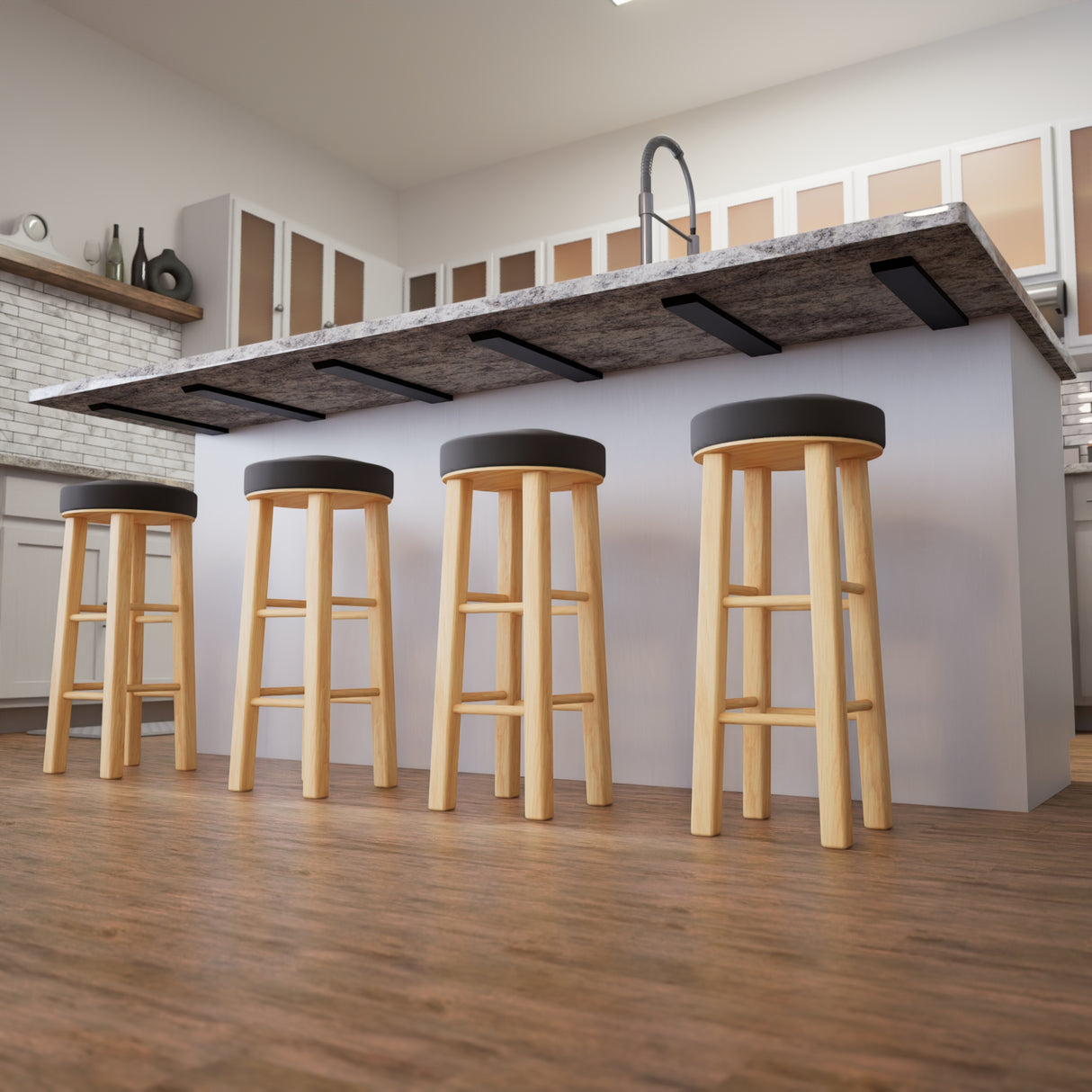 The Original™ L Bracket Countertop Support in Industrial, Aluminum or American Made Steel