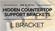 The Original™ L Bracket Countertop Support in Industrial, Aluminum or American Made Steel