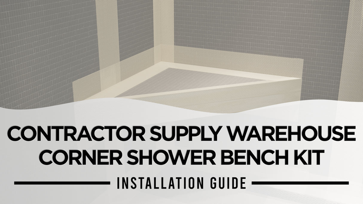 Contractor Supply Warehouse Floating Corner Shower Bench Kit