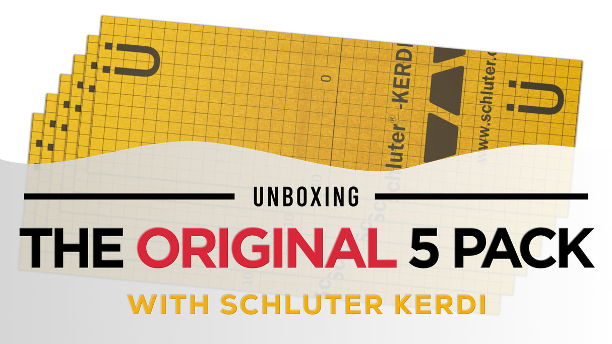 The Original™ 5 Pack with Orange XPS Waterproof Board 48x10x2